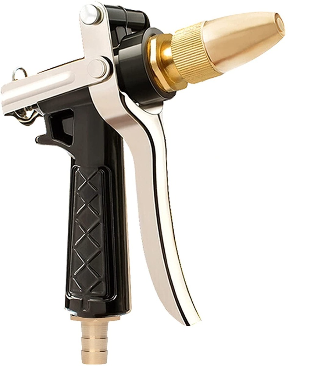 Allextreme High Pressure Water Sprayer Hose Nozzle Heavy Duty, Lawn Garden  Spray Front Trigger with Connector (Black) (HBS-003)