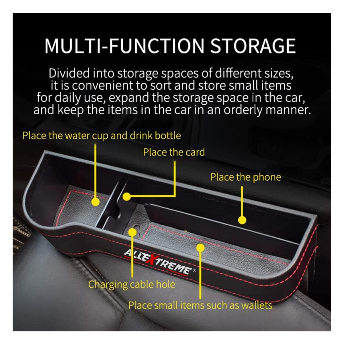 Auto Parts Auto Console Side Storage Box Pu Leather Car Seat Gap Filler Car  Seat Gap Organizer Car – die besten Artikel im Online-Shop Joom Geek