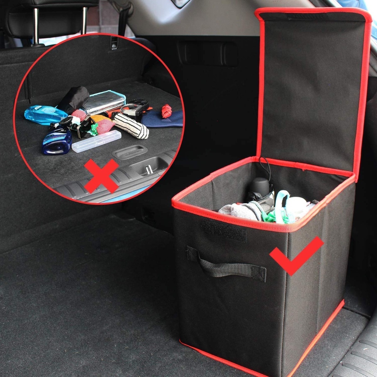 Car Trunk Organizer Hanging Back Seat Storage Bag for SUV With Lids Space  Saving
