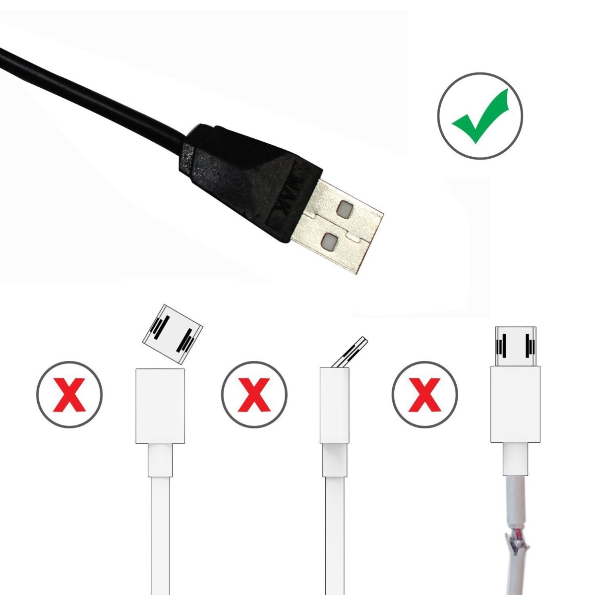 Micro USB Charger Fast Charging Cable Cord Fits Samsung Android Phone Lot