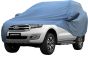 Allextreme FEB5001 Car Body Cover Compatible with Ford Endeavour Custom Fit Dustproof UV Heat Resistant Indoor Outdoor Body Protection (Blue with Mirror)