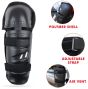 AllExtreme EXKGT4P Breathable Adjustable Knee Shin & Elbow Pads Motorcycle Racing Riding Unisex Knee Guard Armor Protective Gear with Microfiber Towel