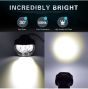 Allextreme EX9FWW2 Imported 9 LED Fog Light Spot Beam Waterproof Heavy Duty Pod Driving Work Lamp for Motorcycle Bike Car and SUV (15W, White Light, 2 PCS)