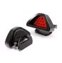 Allextreme EX12TL1 Car LED Brake Light Triangle Rear Tail Light Vehicle Reverse Lamp Warning Strobe Flash Light Modification Indicator Light (12 Led, Red)