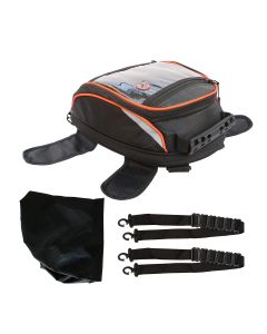 Allextreme EXFTB04 Magnetic Fuel Tank Bag with Rain Cover & Multi-Pocket Storage Compartments Universal Fit Accessory for All Motorcycles Bike (1 Pc)