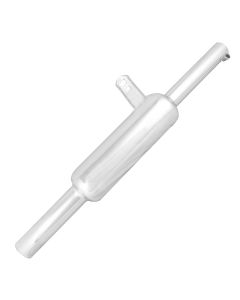 AllExtreme EX047 Indori Model Silencer with Bush Compatible for BS3 and BS4 Model Royal Enfield Bullet 350cc and 500cc (Chrome)