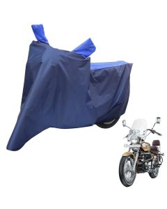 Allextreme XL-7009 Full Bike Body Cover Water Resistant Dustproof Rustproof UV Protection Cover Compatible for Royal Enfield Bullet Avenger Karishma and above Size (Navy Blue & Blue, X-Large)