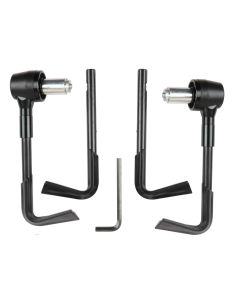 Allextreme EXBHDCB 7/8" CNC Protector Handlebar Brake Clutch Lever Protection Guard Compatible for Bullet Bajaj TVS Yamaha and Other Bikes (Black)