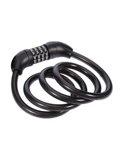 AllExtreme EXBCNLB Multipurpose 4 Digit Security Resettable Bike Cable Lock Heavy Duty Anti-Theft Protection Bicycle Safety Number Locks (3.6 feet/42 Inches)