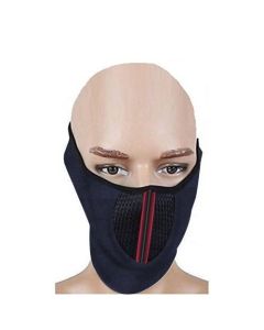AllExtreme EXUHFMB Universal Flexible Half Face Bike Riding Mask with Closure and Breathing Holes for Men and Women (Random Colors)