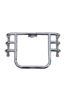 AllExtreme EXAFLGC Heavy Duty Metal Leg Guard Front Bike Safety Crash Bar Compatible for BS3, BS4 and BS6 Model Royal Enfield Bullet 350cc and 500cc (Chrome)