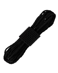 AllExtreme EX28LRB High Strength Leg Guard Rope Synthetic Towing Securing Rope Compatible for Bullet, Cars, Motorcycles, ATV and UTV (28M, Black)