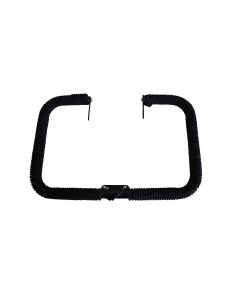 AllExtreme EXHLGR Heavy Duty Metal Leg Guard Front Bike Safety Crash Bar with Wrapped Rope Compatible for BS3, BS4 and BS6 Model Royal Enfield Bullet 350cc and 500cc (Black)