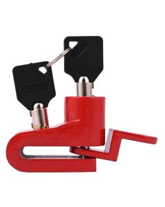 AllExtreme EXMDBLM Mini Anti Theft Disc Brake Security Lock for Bicycle and Motorcycle (Maroon)