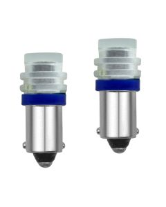 Allextreme EXBA9SB3 BA9S LED Parking Light Super Bright Car Interior License Plate Wedge Dome Trunk Dashboard Bulb for Car Bike and Motorcycle (2W, Blue, 2 PCS)