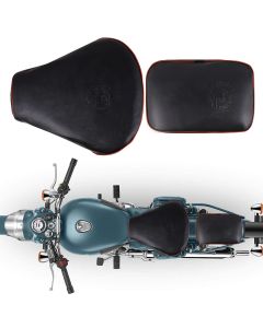 Allextreme Motorcycle Seat Cover PU Leather Anti Skid Split Water-Resistant Bike Cushion Compatible with All Motorcycles- (Silver, Model-11)