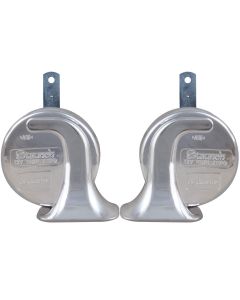 Allextreme 12V Car Truck Electric Vehicle Snail Air Horn Siren Sound Level 105-118Db/ 410Hz ± 20 For Motorcycle, Car, Boat (2Pcs)- Red