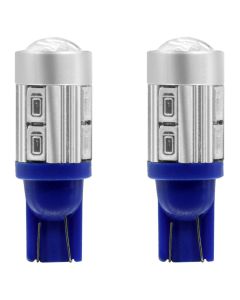Allextreme EXBA9SBL LED Parking Light Super Bright Interior Pilot License Plate Dome Indicator Lamp Bulb for Car Bike and Motorcycle (3W, Blue, 2 PCS)