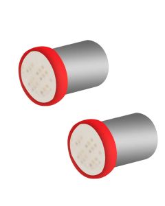 Allextreme EXBA9SG8 BA9S LED Parking Light Super Bright Car Interior License Plate Wedge Dome Trunk Dashboard Bulb for Car Bike and Motorcycle (3W, Red, 2 PCS)