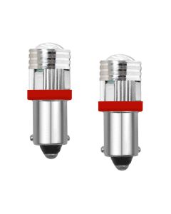 Allextreme BA9S LED Parking Light Super Bright 6 SMD Interior Pilot License Plate Dome Indicator Lamp Bulb for Car Bike and Motorcycle (Red)