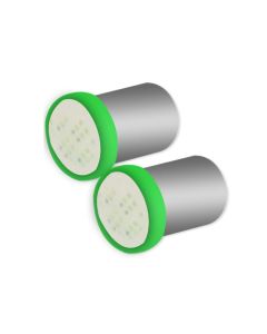 Allextreme EXBA9PG BA9S LED Parking Light Super Bright Car Interior License Plate Wedge Dome Trunk Dashboard Bulb for Car Bike and Motorcycle (3W, Green, 2 PCS)