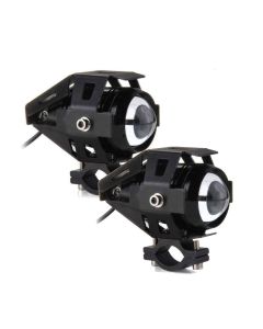 AllExtreme EXU5MW2 U5 Mini CREE LED Fog Light Work Lamp with Hi/Low, Flashing Beam for Cars ATV SUV Truck and Motorcycles (10W, White Light, 2 PCS)