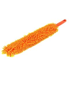 ALLEXTREME ‎DCF-GF02 Microfiber Brush with Flexible Plastic Handle Chenille Duster Washable Cleaning Mop for Cars Fans Ceiling Furniture & Home (Random Colour)