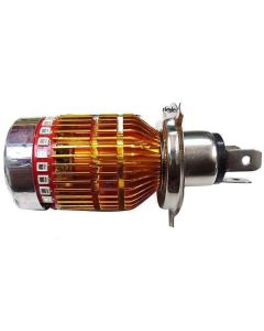 Allextreme EX3H4L1 H4 LED Headlight Bulb Bright Yellow for Bike Aluminium Made Thermal Conductivity Front Light Low Power Consumption
