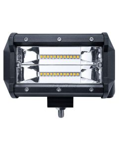 Allextreme EX7IW1P 7 Inch CREE Led Fog Light 24 LED Waterproof Cube Pod Spot Lamp with Mounting Brackets for Cars and Motorcycle (72W, White Light, 1 PC)
