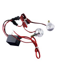 Allextreme EXELW2P Universal High Power LED Eagle Eye License Number Plate Light Turn Signal Light Parking Light for Bikes, Cars, SUVs, Trucks (9W, Red, Pack of 2)