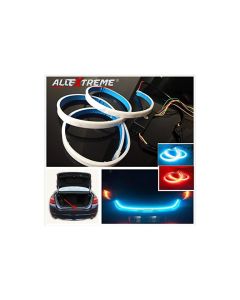 AllExtreme EXCTR1B Universal Car LED Strip Light Daytime Running Indicator Turn Signal Sequential Flow Led Lamp for Cars (60cm, 2 PCS)