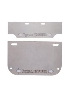 Allextreme EXNPL050 Steel Number Plate Set Front and Rear with Led Light (Silver Colour) Corrosion Proof Licence Plate