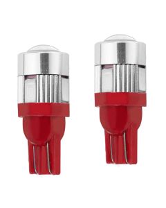 Allextreme EXT106R Universal T10 LED Parking Light 6 SMD Super Bright Interior Pilot License Plate Dome Indicator Lamp Bulb for Car Bike and Motorcycle (2W, Red, 2 PCS)