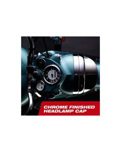 Allextreme EXMHC184 Metal Headlamp Cap Waterproof & Chrome Finished Headlight Shade Compatible with Bikes (Silver, 1pc)