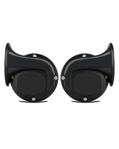 AllExtreme EXBZPH2 Super Loud Air Siren 12V 500Hz Waterproof Horn with 110DB Speaker for Cars, Bike & Motorcycles (2 PCS)