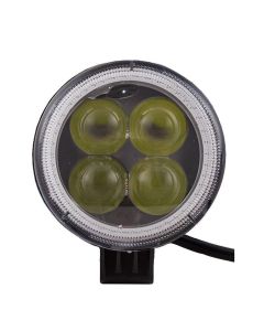 Allextreme EX4LD1R 4 LED Fog Light Spot Beam Waterproof Pod Driving Work Light with Red Outer Ring for Motorcycle Jeep Truck Boat and Cars (20W, White Light and Red, 1 PC)