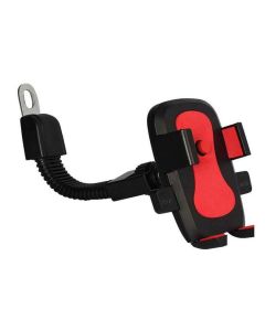 Allextreme Universal Mirror Mount Bike and Motorcycle Mount Cell Phone Mobile Holder Cradle for 3.5 to 6.3" Smartphone (Red)