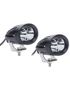 AllExtreme EX4DPL2 4 Inch Oval CREE LED SMD Projector Fog Lamp with Spot Flood Beam for Car & Motorcycle (20W, White Light, 2 PCS)