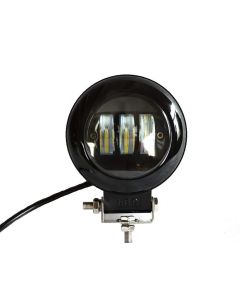 Allextreme EXM202W 3 LED Round Fog Light 4 Inches Waterproof Driving Spot Lamp with Mounting Bracket for Car and Motorcycle (30W, White Light, 1 PC)