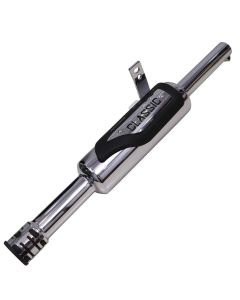AllExtreme EX129 Indori Model Exhaust Silencer Compatible for BS3 and BS4 Model Royal Enfield Bullet 350cc and 500cc (Chrome)