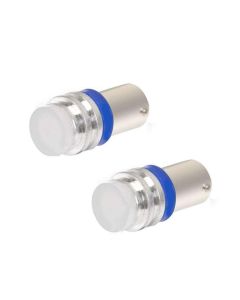 Allextreme EXBA9SB4 BA9S LED Parking Light Super Bright Ceramic Car Interior License Plate Wedge Dome Trunk Dashboard Bulb for Car Bike and Motorcycle (3W, Blue, 2 PCS)