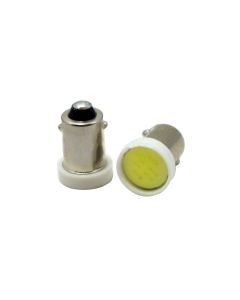 Allextreme EXBA9SW6 BA9S LED Parking Light Super Bright 5 SMD Car Interior License Plate Wedge Dome Trunk Dashboard Bulb for Car Bike and Motorcycle (1W, White, 2 PCS)
