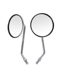 AllExtreme EXCSMB2 Universal Motorcycle Rear View Side Mirrors Set Compatible for Bullet Classic Electra Standard 350cc & 500cc