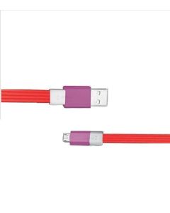 Allextreme Micro-USB to USB 2.0 Flat Data Transfer Cable - 1M/3.2ft Premium Tangle Free Fast Charging & Data Transmission Cable (Orange)