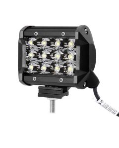 Allextreme EX12FW1 12 LED Fog Light Spot Beam Waterproof Off Road Driving Lamp for Motorcycle and Cars (36W, White Light, 1 PC)