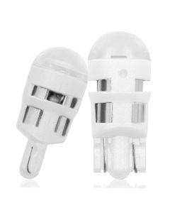 Allextreme EXTSBSW Universal T10 LED Parking Light 5630 CMD Super Bright Interior Pilot License Plate Dome Indicator Lamp Bulb for Car Bike and Motorcycle (3W, White, 2 PCS)