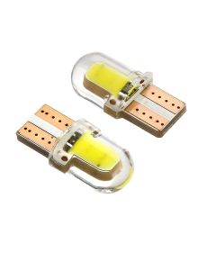 Allextreme EXT52SW Universal T10 LED Parking Light 5630 CMD Super Bright Interior Pilot License Plate Dome Indicator Lamp Bulb for Car Bike and Motorcycle (2W, White, 2 PCS)