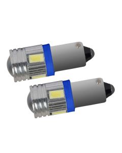 Allextreme EXT10SB Universal BA9S Socket LED Parking Light License Plate Indicator Lamp Bulb for Car, Bike & Motorcycle (2 PCS)