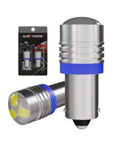 Allextreme EXPLBB2 Universal Multipurpose T10 5 SMD LED Projector Light for Car Interior Exterior, Bike Motorcycle (Cool Blue, 2 Pcs)