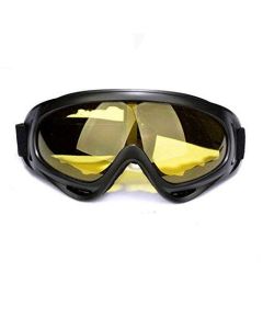 Allextreme EXUVSGL1 Unisex Windproof, Dust-Proof, UV Protection and Anti-Glare Lens Ski Snow Goggles for Riding and Skiing (Lemon, Standard Size)